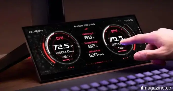 Asus svela ROG Strix XG129C, un piccolo monitor secondario che insegue il pranzo per gamer di Elgato.