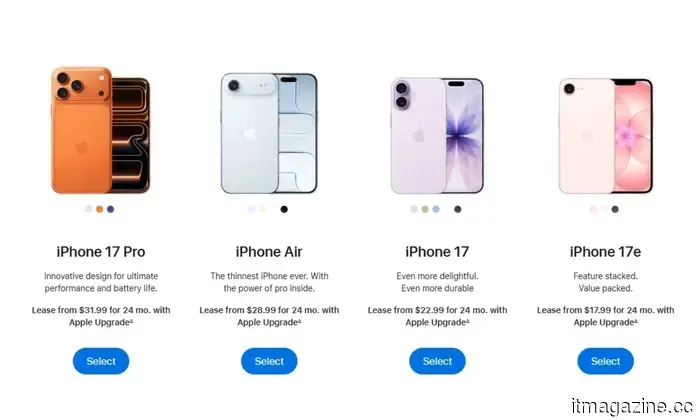 Apple's latest Upgrade program allows you to lease an iPhone, Mac, Apple Watch, and iPad.