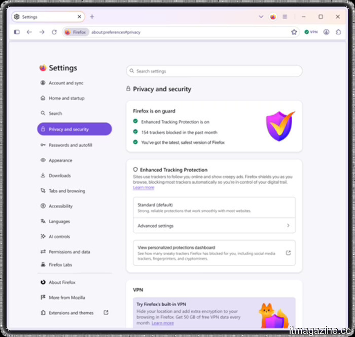 The Firefox Project Nova redesign features a compact mode and an updated appearance.