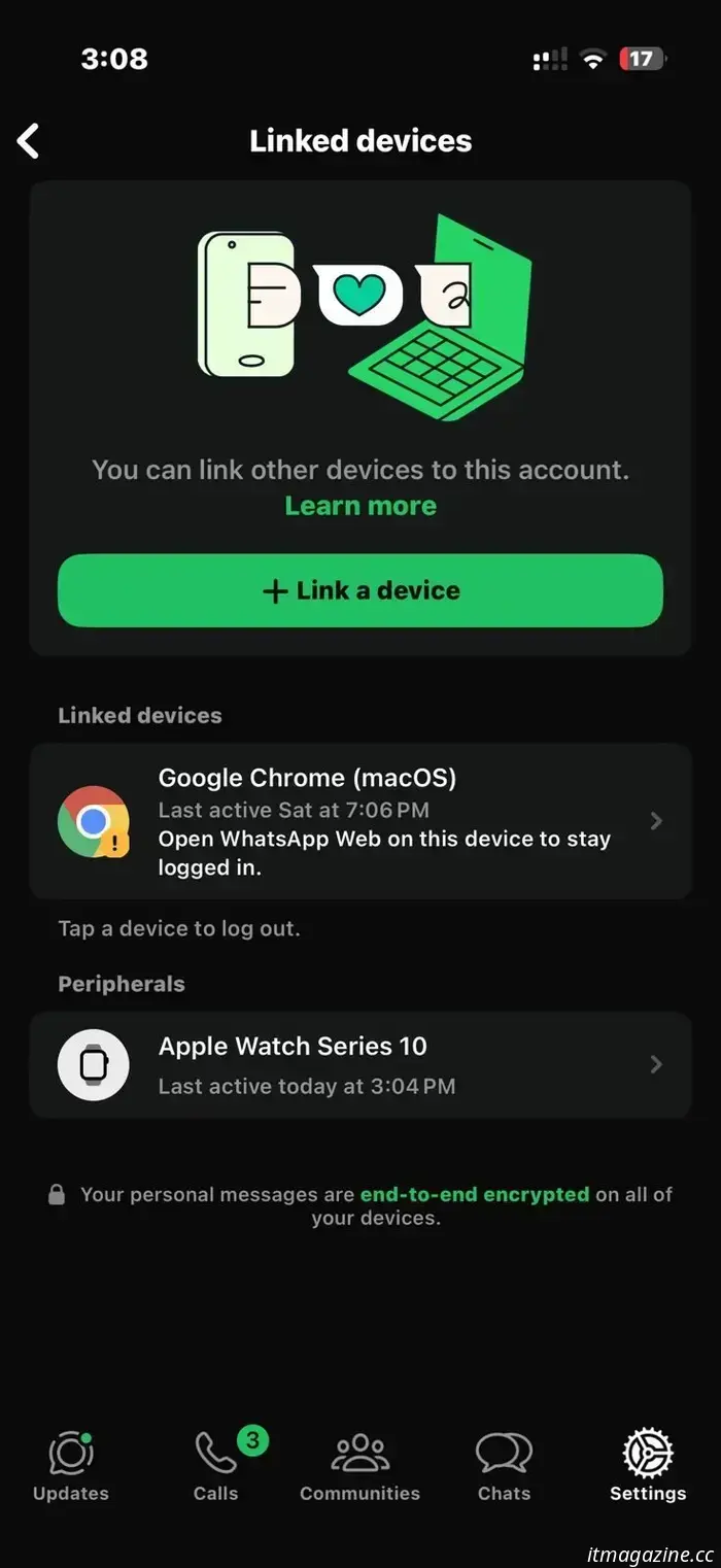 WhatsApp facilita controlar tu Apple Watch conectado.