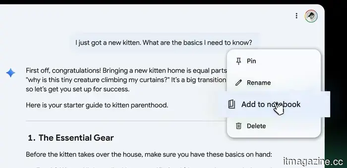 NotebookLM arriva all'interno dei quaderni Gemini a partire da oggi.