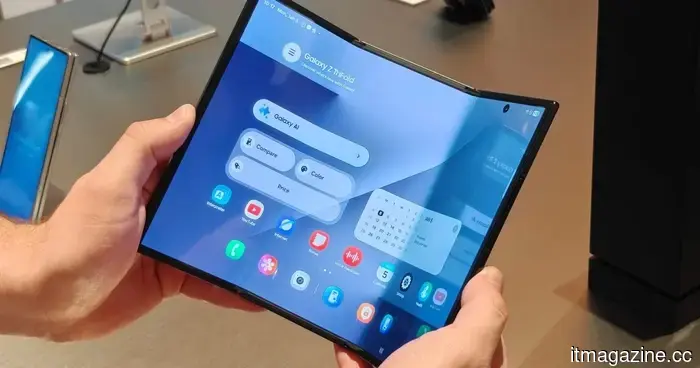 Забудьте о складывании дважды. Следующий большой экранный телефон Samsung может просто открываться слайдом.