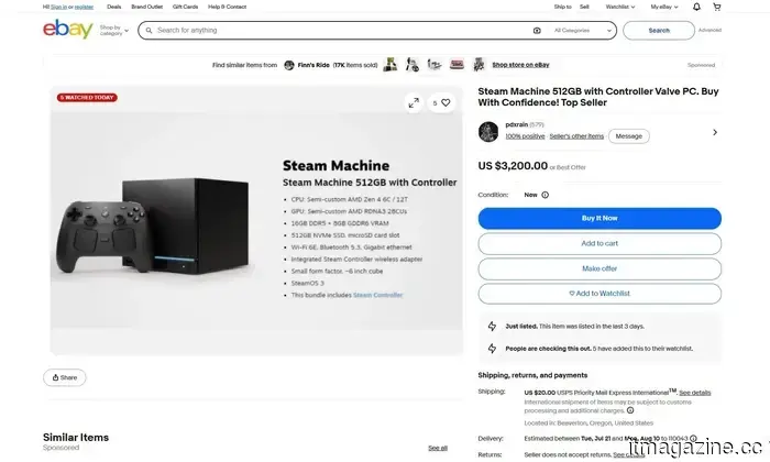 El lanzamiento de la Steam Machine aún no ha ocurrido, pero el circo de la reventa ha comenzado.