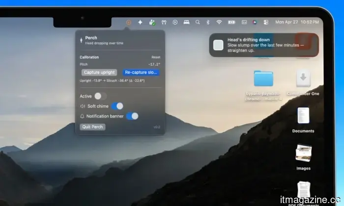 I created a Mac app to monitor my poor posture using AirPods, without writing any code myself.