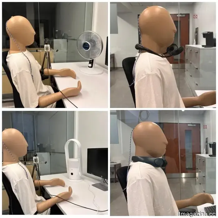 The Sony neck fan may appear nerdy, but researchers claim it is actually more effective than desk fans.