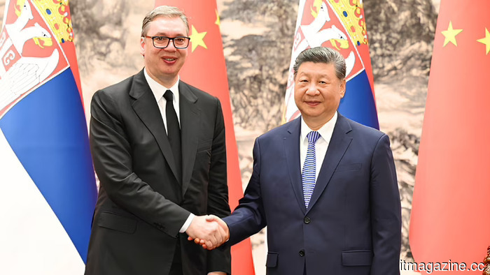 Vučić traveled to Beijing for a $1.1 billion Chinese investment, as Belgrade was engulfed in chaos.