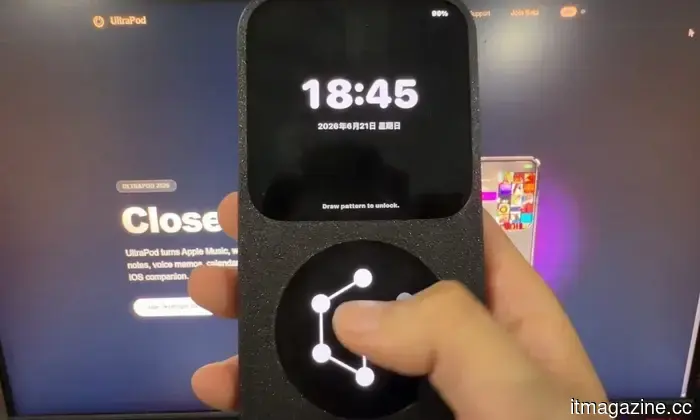 This app transforms your iPhone into a small iPod-like basic phone, complete with a case.