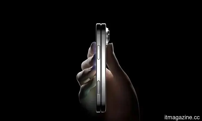 Apple's foldable device maintains Camera Control, but taking photos with one hand on a large foldable may be challenging.