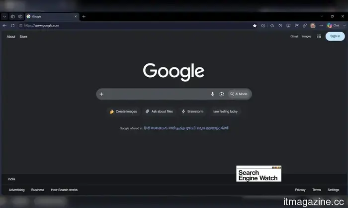 Google is experimenting with a homepage that prioritizes AI, and it seems that the Search button is becoming less prominent.