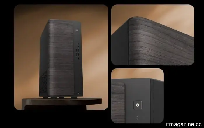 El Asus V700 Mini desktop presenta un acabado de madera y es una tendencia de diseño que debe permanecer.