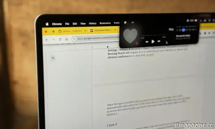 Я не фанат MacBook notch, поэтому превратил его в центр активного отдыха