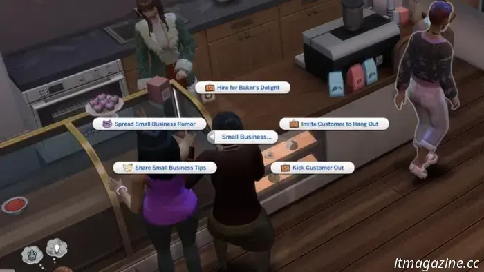 How to establish and operate a small business in The Sims 4: Businesses and Hobbies.