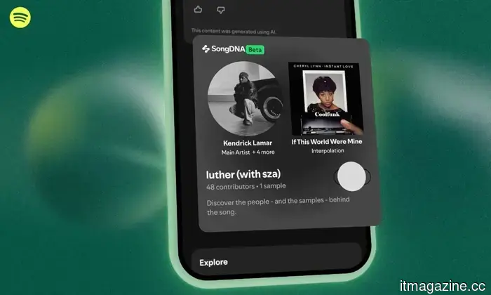 Spotify invites you to discover music in a completely new way with SongDNA.