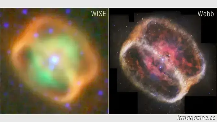 James Webb captures images of a dying star forming a cosmic hourglass.