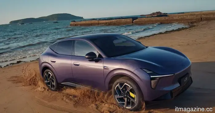 This stylish Chinese electric vehicle combines supercar aesthetics with three artificial intelligence systems.