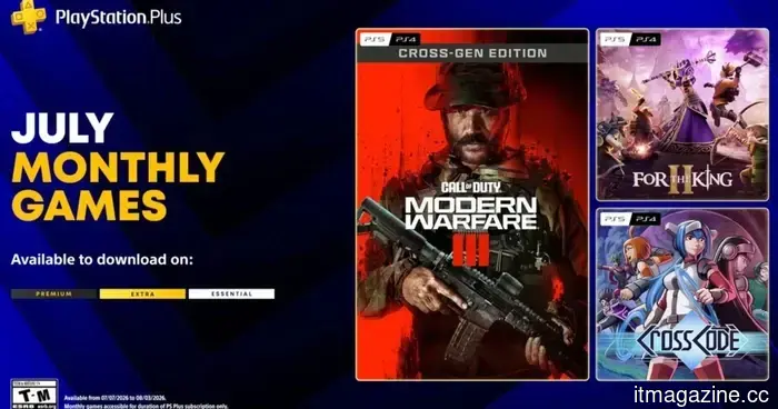 PS Plus introduces Modern Warfare III in July, along with two other games that are worth your attention.