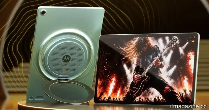 Después de los plegables y los teléfonos con pantalla flexible, Motorola lanza una tableta equipada con nueve altavoces JBL, y necesito escucharla.