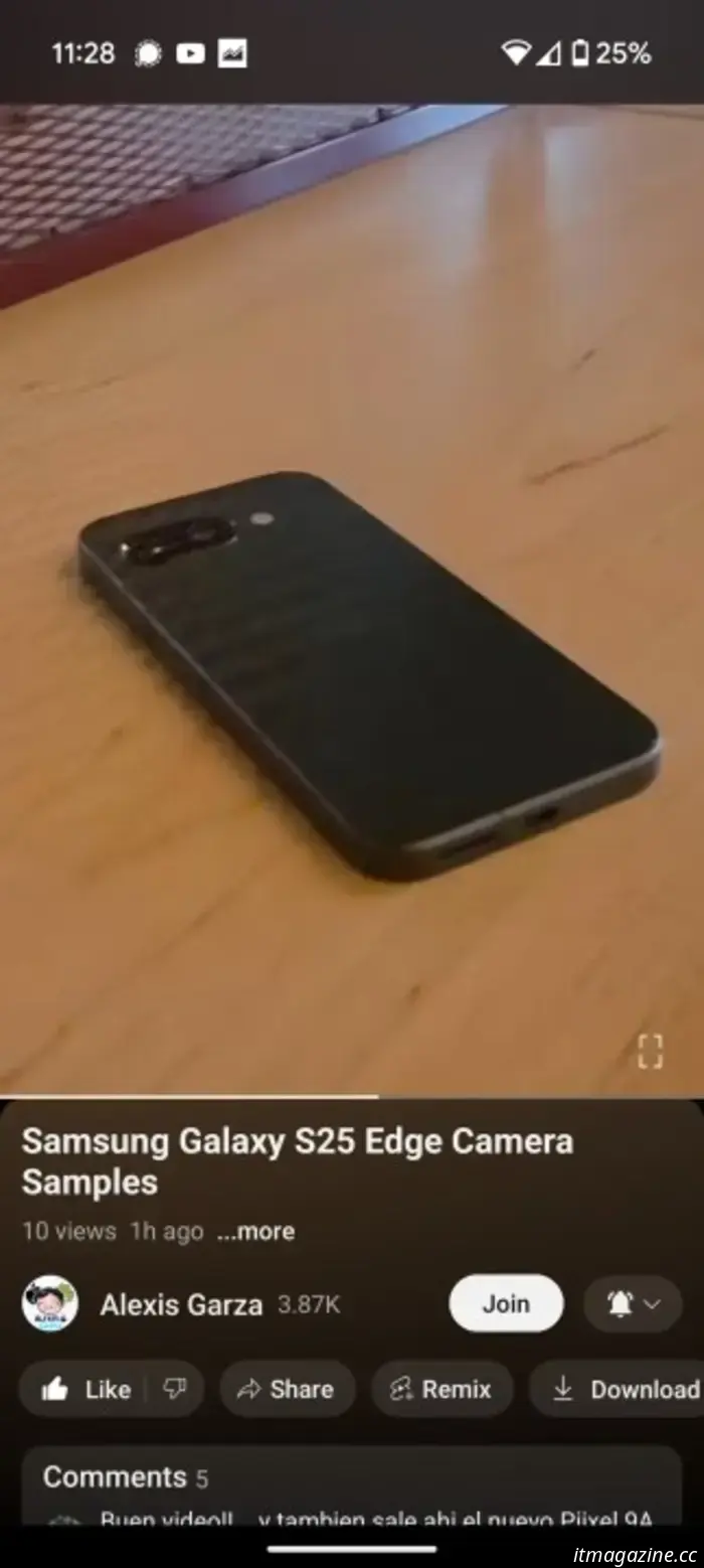 The Pixel 9a has been spotted once more in conjunction with a Galaxy S25 edge leak.