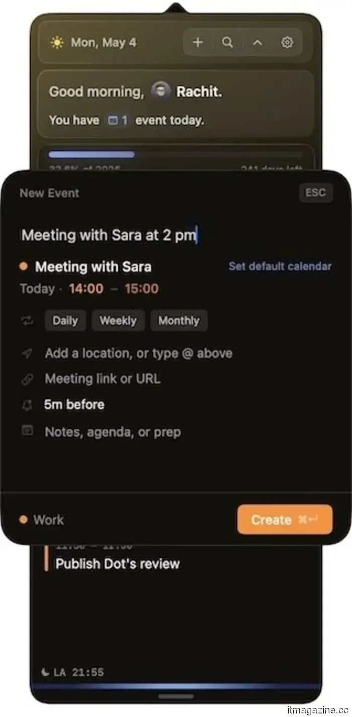 Dot is the calendar application for Mac that I regret not discovering earlier in 2026.
