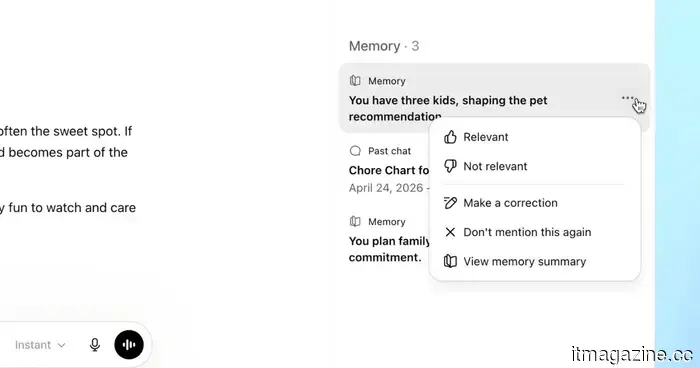 ChatGPT is improving its ability to remember details about your life, making your conversations feel more natural.