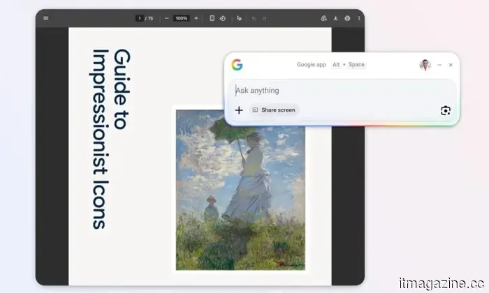 The Google app has just been released on Windows and aims to incorporate a Spotlight-like feature from Macs.