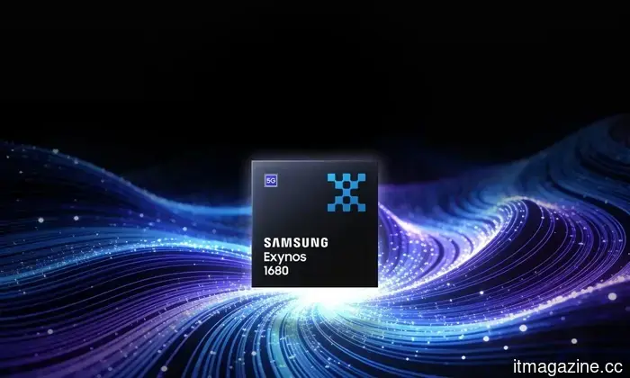 Samsung's latest Exynos 1680 offers enhanced AI and graphics capabilities for mid-range smartphones.