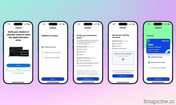 Apple requires you to confirm your identity prior to receiving the Education discount on products.