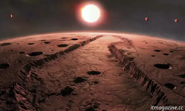 Four exoplanets found orbiting our nearby star, Barnard's Star.