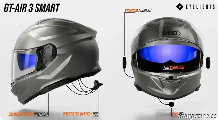 Первый в мире мотоциклетный шлем с полноценной технологией дополненной реальности.
