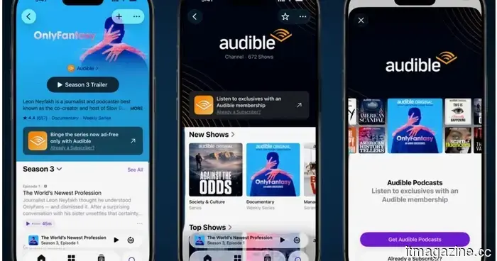 Теперь вы можете слушать лучшие подкасты Audible прямо из Apple Podcasts.