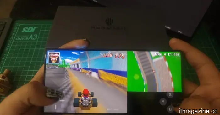 You don't require a Switch to play Mario Kart. This YouTube video allows you to participate in the race somehow.
