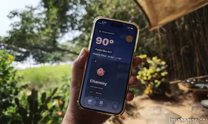 Probé esta aplicación del clima inspirada en Pokémon, y ahora consultar el clima se siente como una búsqueda en la Pokédex.