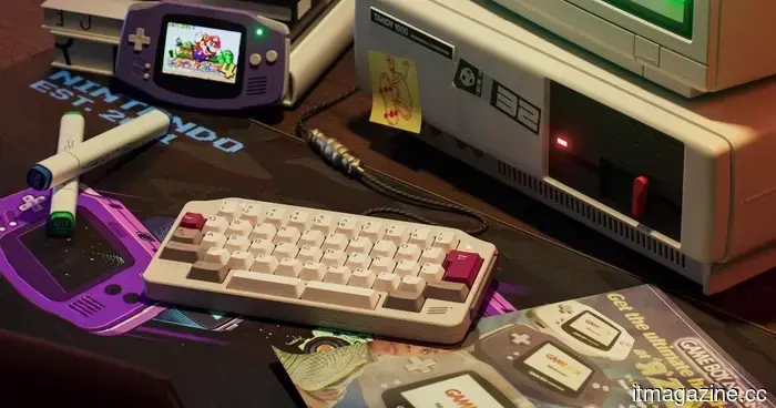 This small mechanical keyboard resembles a love letter to the Game Boy Advance.